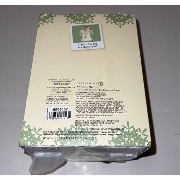 Department 56 Snowbabies Classics Won't You Be My Neighbor Figurine,028399136131 - Picture 2 of 2
